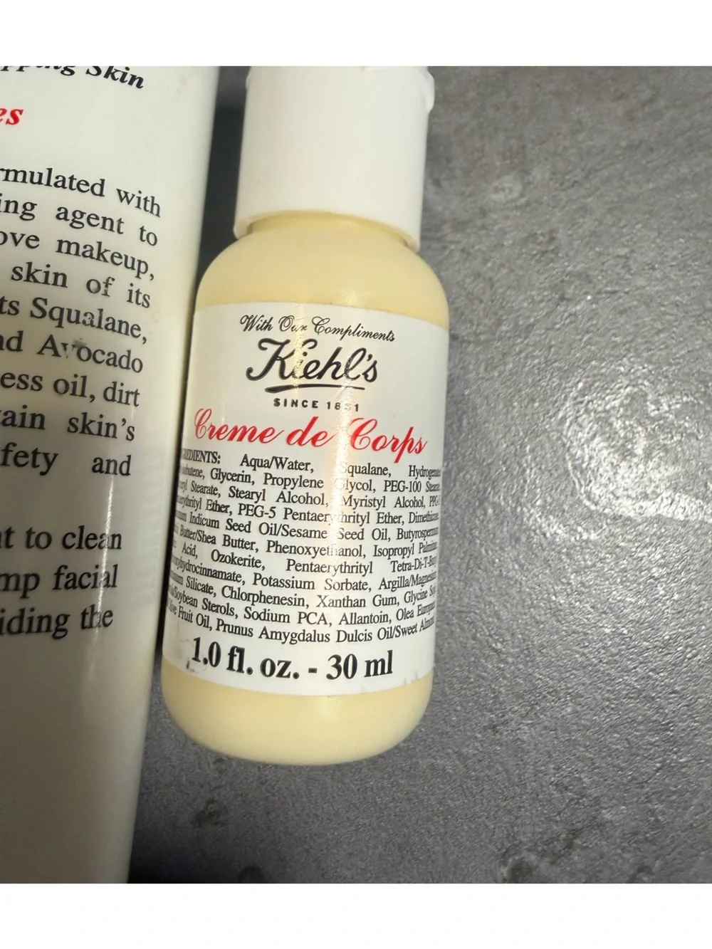 NEW Kiehl's Ultra Facial Cleanser Face Wash & travel Creme De Corps